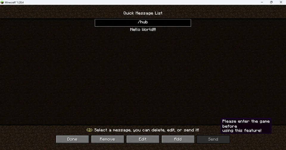 Quick Chat — Minecraft mod, rasm 2