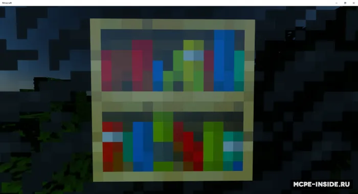 Kitob javonlari tekstura variantlari — Minecraft tekstura, rasm 1
