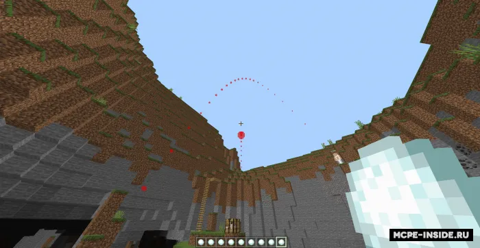 Qor to'plari trayektoriyasi — Minecraft tekstura, rasm 2