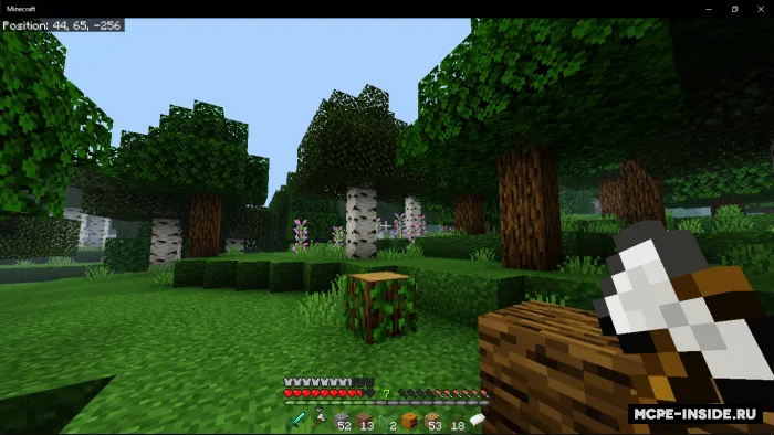 Toza hotbar — Minecraft tekstura, rasm 2