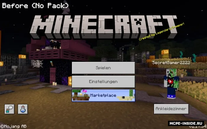 Hellouin panoramalarini olib tashlash — Minecraft tekstura, rasm 1