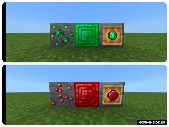 Zumradlar yoqutga — Minecraft tekstura, rasm 1