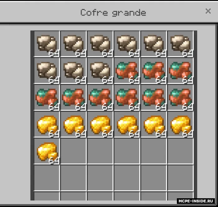 Chiroyli ishlov berilmagan temir — Minecraft tekstura, rasm 1