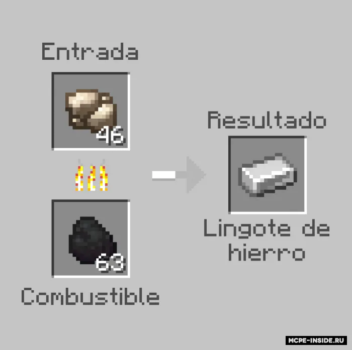 Chiroyli ishlov berilmagan temir — Minecraft tekstura, rasm 2
