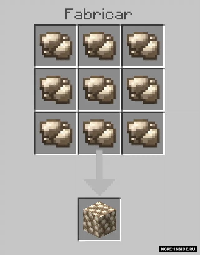 Chiroyli ishlov berilmagan temir — Minecraft tekstura, rasm 3