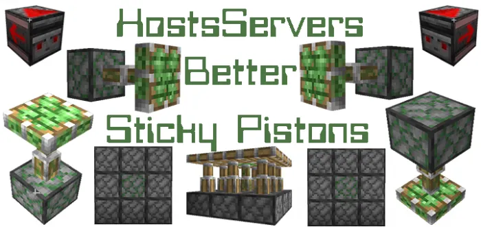 Yaxshilangan yopishqoq porshenlar — Minecraft tekstura, rasm 1