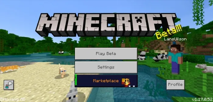 Panoramali menyu — Minecraft tekstura, rasm 1