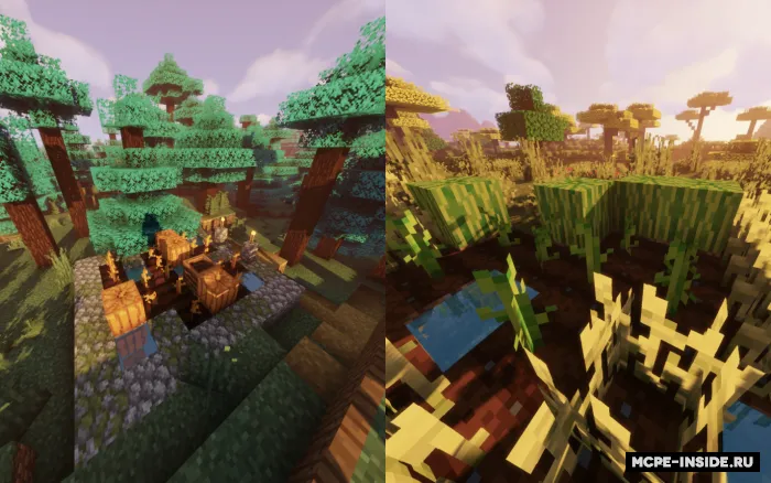 Rang-barang flora — Minecraft tekstura, rasm 1