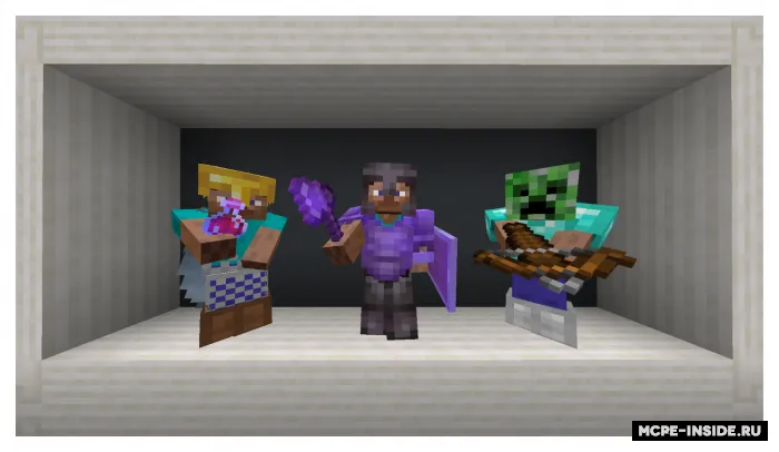 O'yinchi ko'rinishidagi zirh stendi — Minecraft tekstura, rasm 1