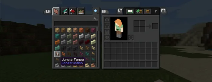 Qora interfeys — Minecraft tekstura, rasm 1