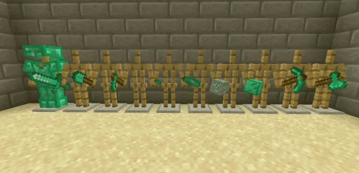Qimmatbaho toshlardan yasalgan qurol va zirhlar — Minecraft tekstura, rasm 1