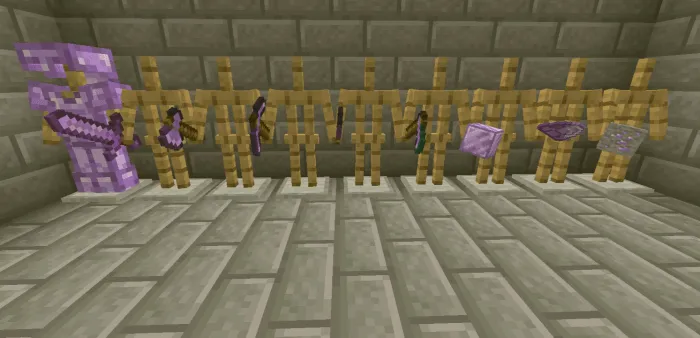 Qimmatbaho toshlardan yasalgan qurol va zirhlar — Minecraft tekstura, rasm 4