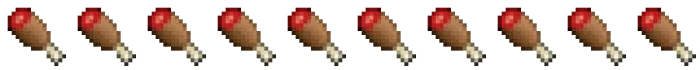 O'zgartirilgan hayot va ovqat ikonkalari — Minecraft tekstura, rasm 4