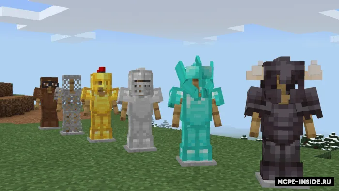 Vanil dubulg'alar modellari — Minecraft tekstura, rasm 1