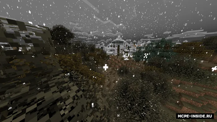 Qishki o'rmon — Minecraft tekstura, rasm 2