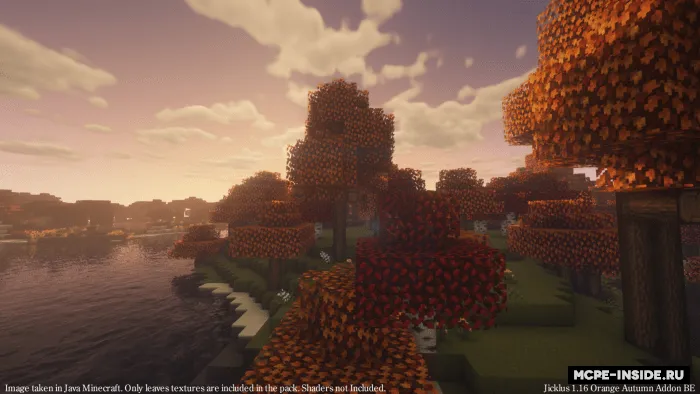 Jiklus: to'q sariq kuz — Minecraft tekstura, rasm 2