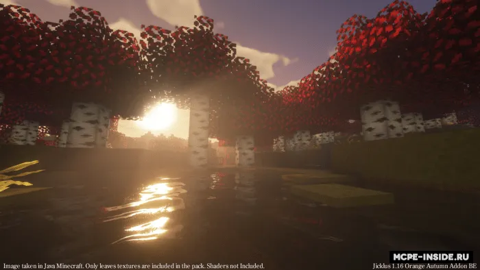Jiklus: to'q sariq kuz — Minecraft tekstura, rasm 3