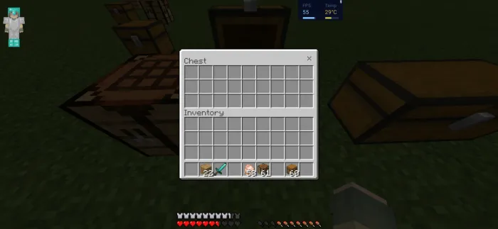 Inventardagi ko'rsatkichlar — Minecraft tekstura, rasm 3