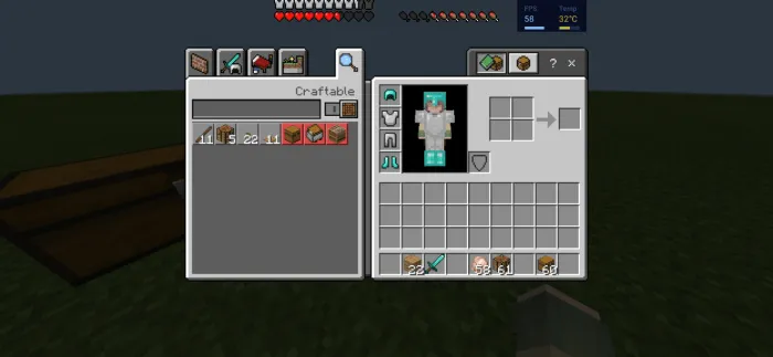 Inventardagi ko'rsatkichlar — Minecraft tekstura, rasm 4