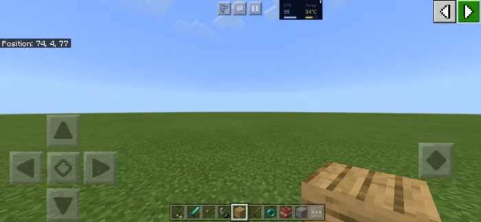 Hotbar boshqaruv tugmalari — Minecraft tekstura, rasm 2
