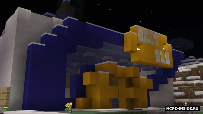 BluJey rangli oynasi — Minecraft tekstura, rasm 1