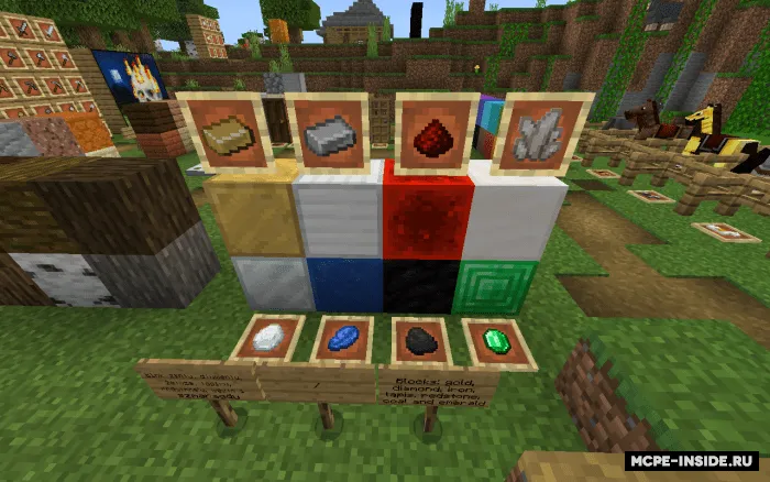 Oltin oltin va haqiqiy olmoslar — Minecraft tekstura, rasm 2