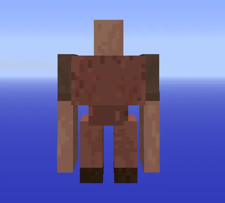 Golem o'rniga katta qishloq aholisi — Minecraft tekstura, rasm 3