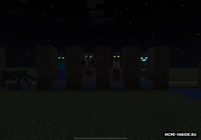 Yaltiroq ko'zlar — Minecraft tekstura, rasm 1