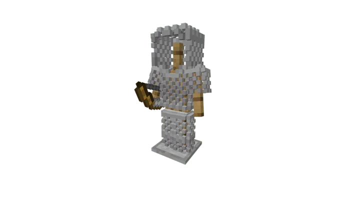 3D bronza — Minecraft tekstura, rasm 3
