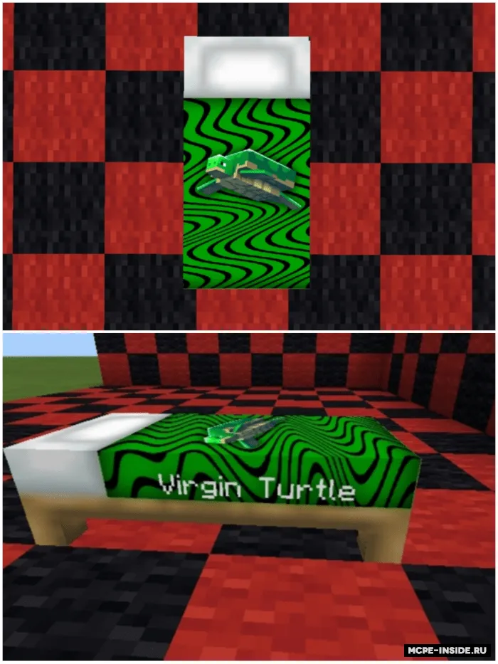 PewDiePie karovatlari — Minecraft tekstura, rasm 3