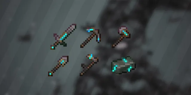 Yorilgan nezerit to'plami — Minecraft tekstura, rasm 1