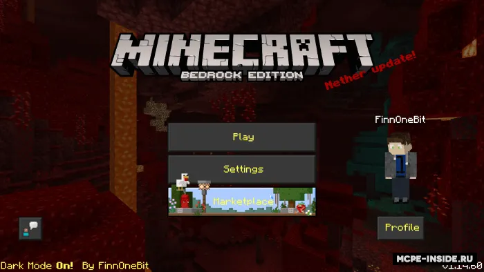 Qorong'u interfeys — Minecraft tekstura, rasm 2
