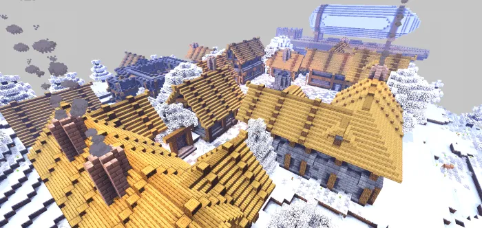 Qishki dunyo — Minecraft tekstura, rasm 2