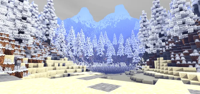 Qishki dunyo — Minecraft tekstura, rasm 4