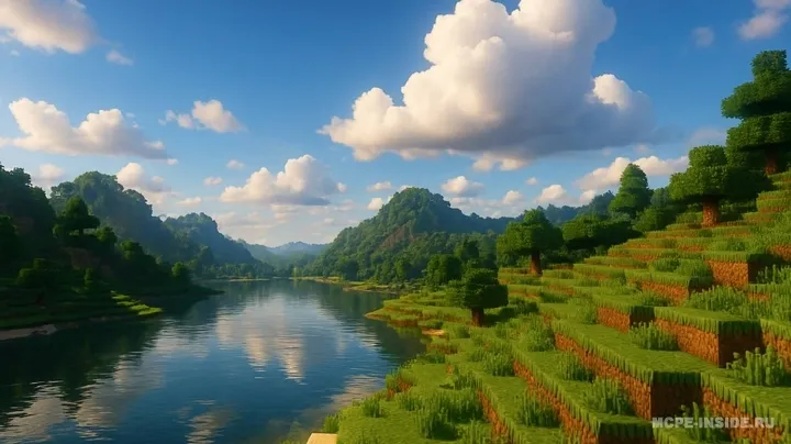 Uzoqroq ufqlar — Minecraft shader, rasm 1