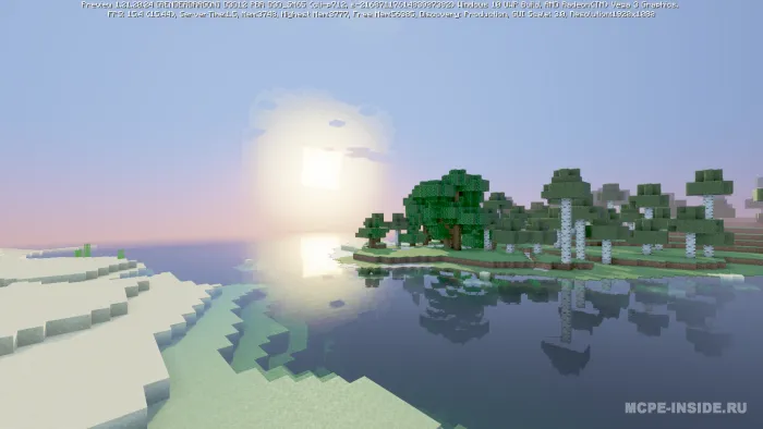 Yaxshilangan yoritish — Minecraft shader, rasm 4