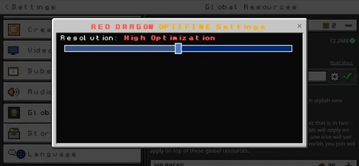 Optimizator — Minecraft shader, rasm 4