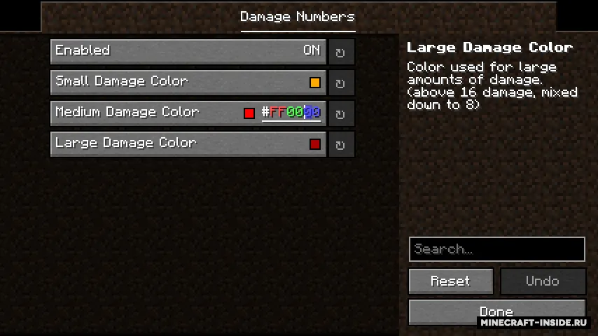 Damage Numbers — Minecraft mod, rasm 3