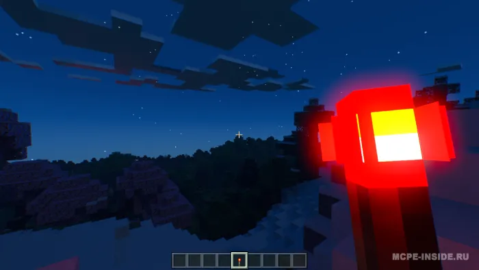 3D nur sochuvchi buyumlar — Minecraft shader, rasm 2