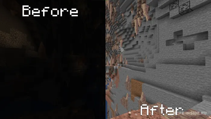 Maksimal ko'rish — Minecraft shader, rasm 2