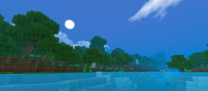 Bulutlar — Minecraft shader, rasm 3