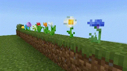 O'tlar, barglar va o'simliklar animatsiyasi — Minecraft shader, rasm 2