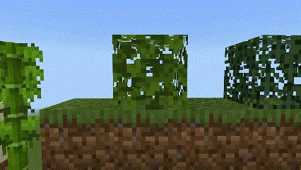 O'tlar, barglar va o'simliklar animatsiyasi — Minecraft shader, rasm 3
