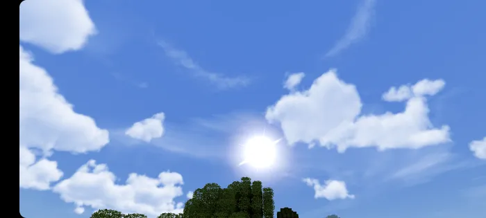 Realistik sheyder — Minecraft shader, rasm 1
