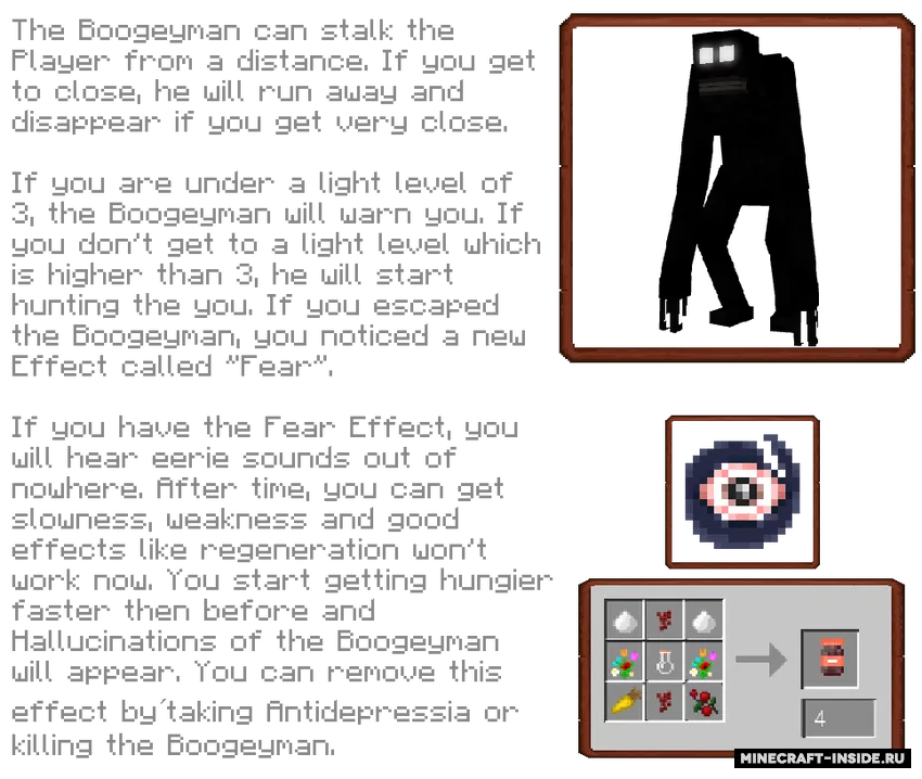 Boogeyman — Minecraft mod, rasm 2