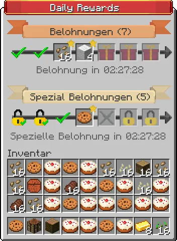 Daily Rewards — Minecraft mod, rasm 2
