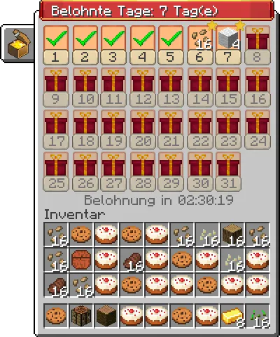 Daily Rewards — Minecraft mod, rasm 4