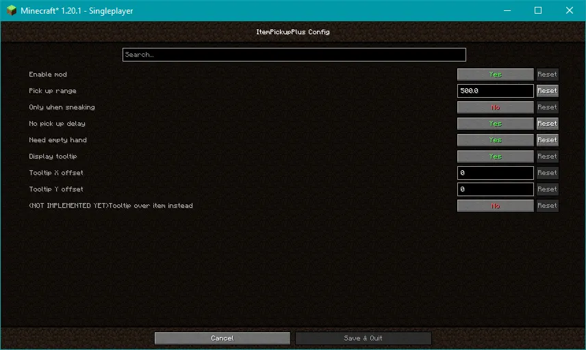 ItemPickupPlus — Minecraft mod, rasm 6