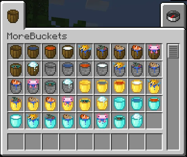 MoreBuckets — Minecraft mod, rasm 2