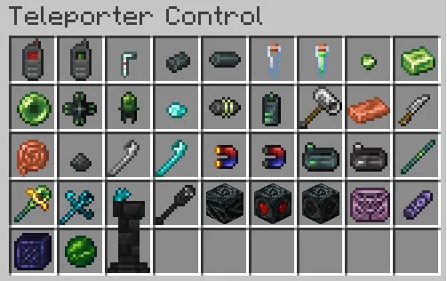 Teleporter Control — Minecraft mod, rasm 5